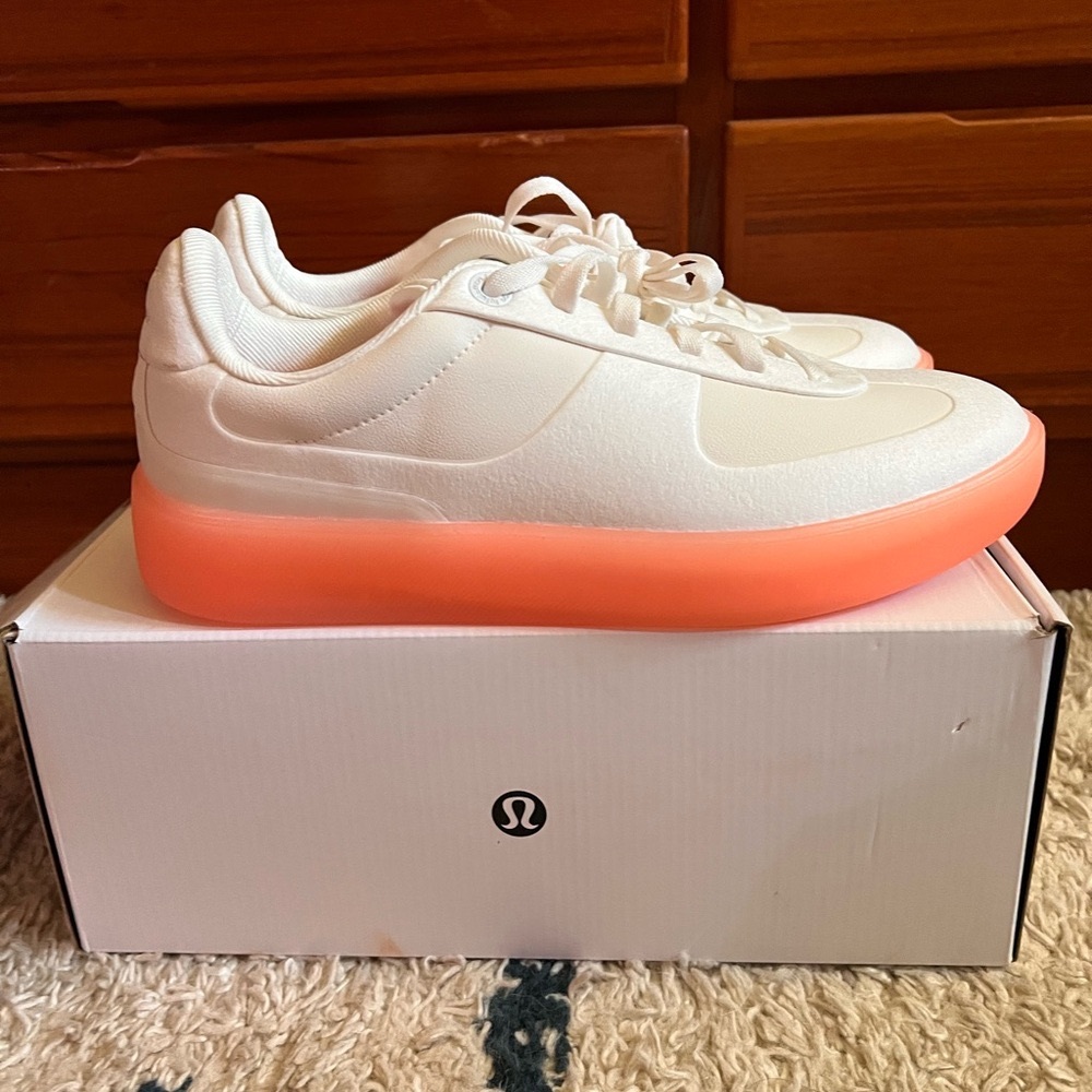 Lululemon Cityverse Women's Sneaker - white ( peachy pink sole )